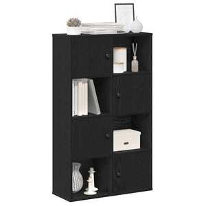 vidaXL Bibliotecă Stejar negru 60x24x101, 5 cm Lemn prelucrat imagine