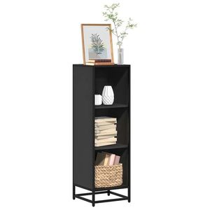 vidaXL Bibliotecă, negru, 33, 5x33x107, 5 cm, lemn prelucrat imagine