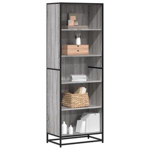 vidaXL Bibliotecă, gri sonoma, 60x35x170, 5 cm, lemn prelucrat imagine