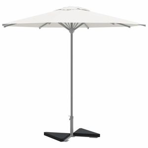 vidaXL Plăci cu greutate umbrelă 2 buc Granit Negru Triunghiular 14 kg imagine