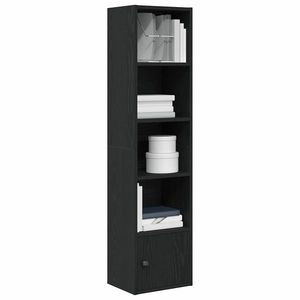 vidaXL Bibliotecă Stejar negru 31x24x127 cm Lemn prelucrat imagine