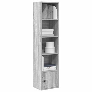 vidaXL Bibliotecă, gri sonoma, 31x24x127 cm, lemn prelucrat imagine