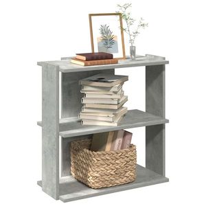 vidaXL Bibliotecă cu 3 niveluri gri beton 60x30x60 cm lemn imagine