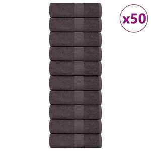 vidaXL Prosoape cu săpun 50 buc Antracit 30x30 cm 360 g/m² 100% bumbac imagine