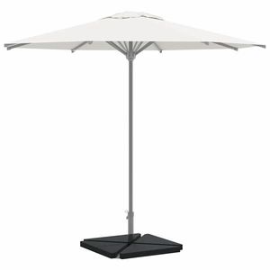 vidaXL Plăci cu greutate umbrelă 4 buc Granit Negru Triunghiular 14 kg imagine