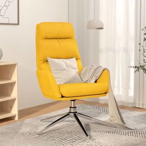 vidaXL Scaun de relaxare, galben muștar, material textil imagine