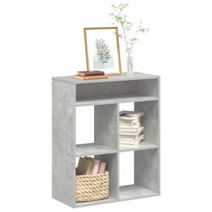 vidaXL Bibliotecă, gri beton, 66x31x80 cm, lemn prelucrat imagine