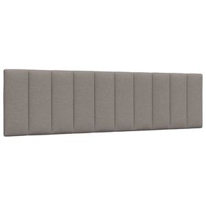 vidaXL Pernă pentru tăblie de pat, gri taupe, 180 cm, material textil imagine