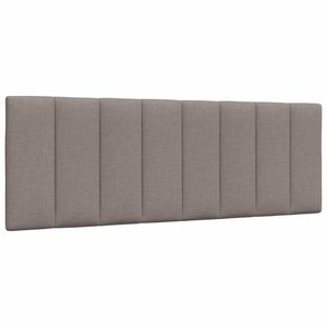 vidaXL Pernă pentru tăblie de pat, gri taupe, 120 cm, material textil imagine