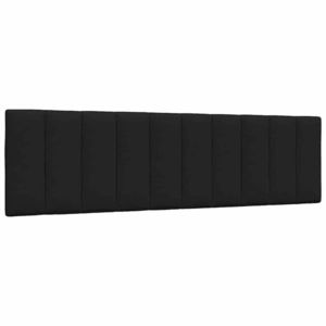 vidaXL Pernă pentru tăblie de pat, negru, 180 cm, material textil imagine