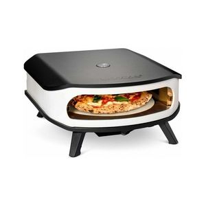 Cuptor pentru pizza pe gaz, cu termometru, piatra de pizza rotativa si lumina LED Cozze 43 cm 17 inci 90426 imagine