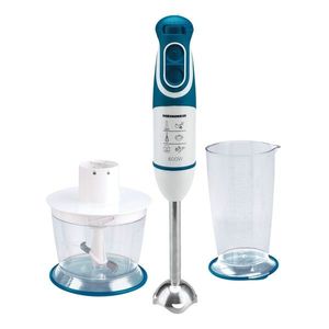 Blender de mana, Heinner, multifunctional, 600 W, 5 viteze, albastru imagine