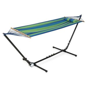 Hamac gradina/terasa, Hammock, 200 x 100 cm, albastru/verde imagine