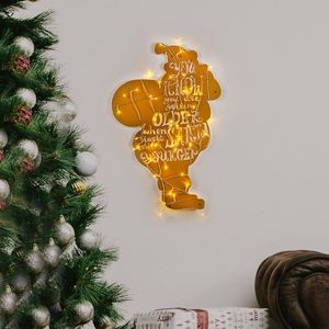 Decoratiune de luminoasa XMASGOLD-009, Tanelorn, 40x69 cm, metal, auriu imagine