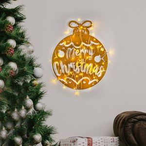 Decoratiune de luminoasa XMASGOLD-007, Tanelorn, 51x56 cm, metal, auriu imagine