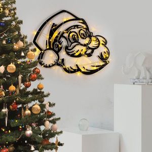 Decoratiune de luminoasa XMASBLACK-014, Tanelorn, 61x59 cm, metal, negru imagine