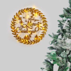 Decoratiune de luminoasa XMASGOLD-010, Tanelorn, 56x56 cm, metal, auriu imagine