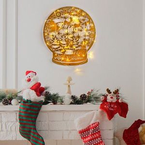 Decoratiune de luminoasa XMASGOLD-025, Tanelorn, 45x50 cm, metal, auriu imagine