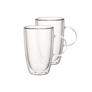 Set 2 cani cu perete dublu, Villeroy & Boch, Artesano Hot Beverages XL, 440 ml, sticla borosilicata imagine