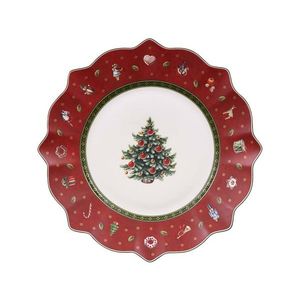 Farfurie pentru desert, Villeroy & Boch, Toy's Delight Red, 24 cm, portelan premium imagine