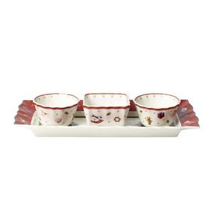 Set servire aperitive 4 piese, Villeroy & Boch, Toy's Delight, 26 x 12 x 5 cm, 65 ml, portelan premium imagine