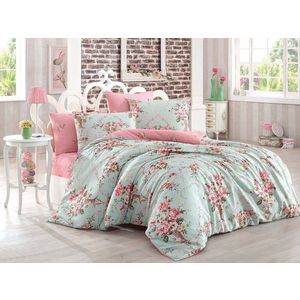 Lenjerie de pat dubla king size, Eponj Home, Alanur 143EPF41886, 3 piese, amestec bumbac, multicolor imagine