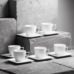 Set de cafea 12 piese Monaco, Ambition, 220 ml, alb imagine