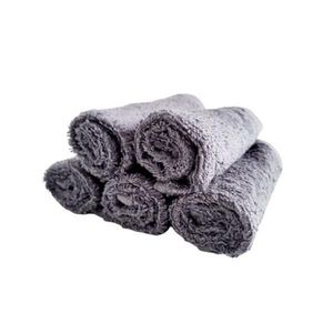 Set 5 prosoape pentru bucatarie, 30x30 cm, 100% bumbac, Gri imagine