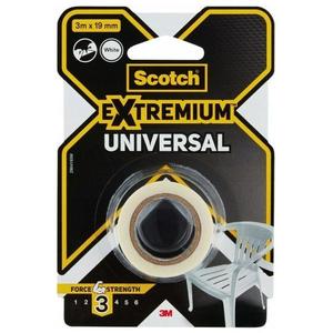 Banda Adeziva pentru Reparatii - 3M Scotch Extremium, Alb, 19 mm x 3 m, 1 buc imagine