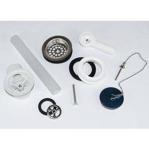 Set ventil fix Villeroy & Boch O.Novo cu preaplin si dop cu lant imagine