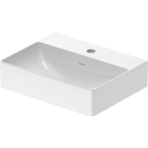 Lavoar Duravit DuraSquare 45x35 cm fara preaplin WonderGliss cu capac ceramic pentru ventil inclus si finisaj suplimentar imagine