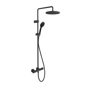 Coloana de dus Duravit System Shower 1000 cu baterie termostatata negru mat imagine