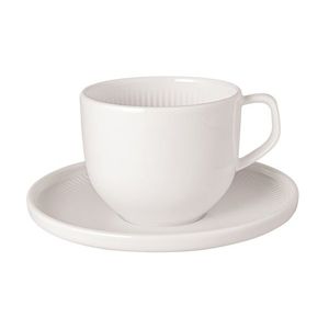 Ceasca si farfuriuta pentru cafea Villeroy & Boch Afina 150ml alb imagine