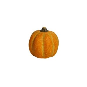 Dovleac decorativ din ceramica Pumpkin Harvest portocaliu 6x6 cm imagine