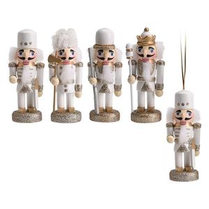 Decoratiune brad Nutcracker din lemn 9 cm - modele diverse imagine