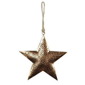 Decoratiune din metal stea Copper Star aramiu 20x18.5 cm imagine