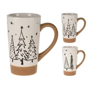 Cana ceramica Winter Trees 9x15 cm - modele diverse imagine