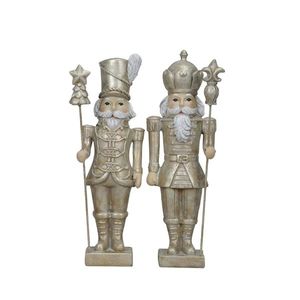 Decoratiune Festive Nutcracker auriu 23 cm - modele diverse imagine