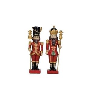 Decoratiune Festive Nutcracker rosu 15 cm - modele diverse imagine