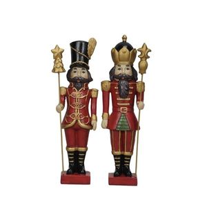 Decoratiune Festive Nutcracker rosu 23 cm - modele diverse imagine