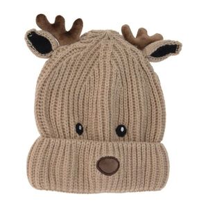 Caciula copii Cozy Reindeer bej 22x19 cm - modele diverse imagine