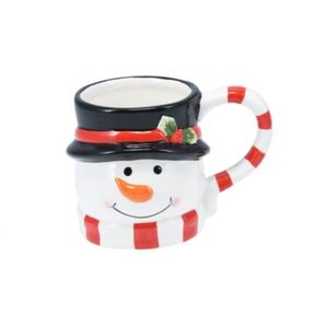 Cana Craciun ceramica Happy Snowman 280 ml imagine