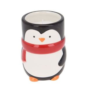 Lumanare Craciun Happy Penguin 7x9 cm imagine