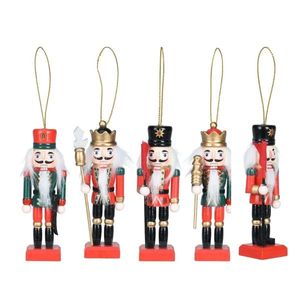 Decoratiune brad din lemn Nutcracker 3.5x3x10 cm - modele diverse imagine