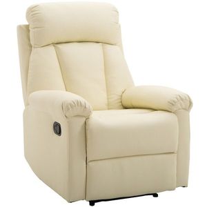 Fotoliu recliner cu spatar rabatabil HOMCOM, piele ecologica, 80×97×107cm | Aosom Romania imagine