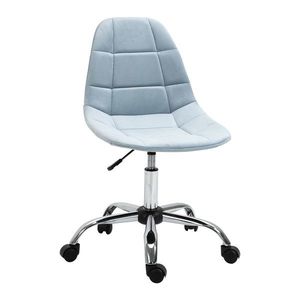 Vinsetto Scaun Rotativ pentru Birou Design Ergonomic și Ajustabil Fără Cotiere Albastru 59x59x81-91cm | Aosom Romania imagine