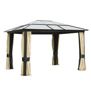 Outsunny Pavilion de Lux din Aluminiu Cort pentru Gradina 3x3.6x2.65m imagine