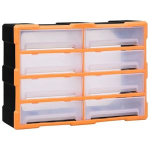 vidaXL Organizator cu 8 sertare mari, 52x16x37 cm imagine