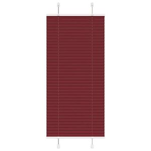 vidaXL Jaluză plisată Bordeaux Roșu 55x150 cm Lățime țesătură imagine