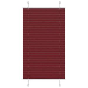 vidaXL Jaluză plisată Bordeaux Roșu 75x150 cm Lățime țesătură 74, 4 cm imagine